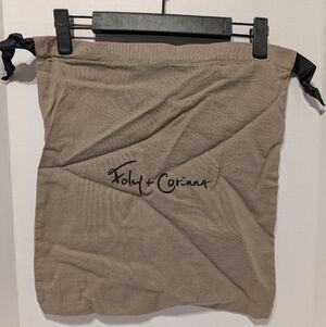 Foley + Corinna Tan Drawstring Dust Bag Protective Bag (14.5x16 Inches)